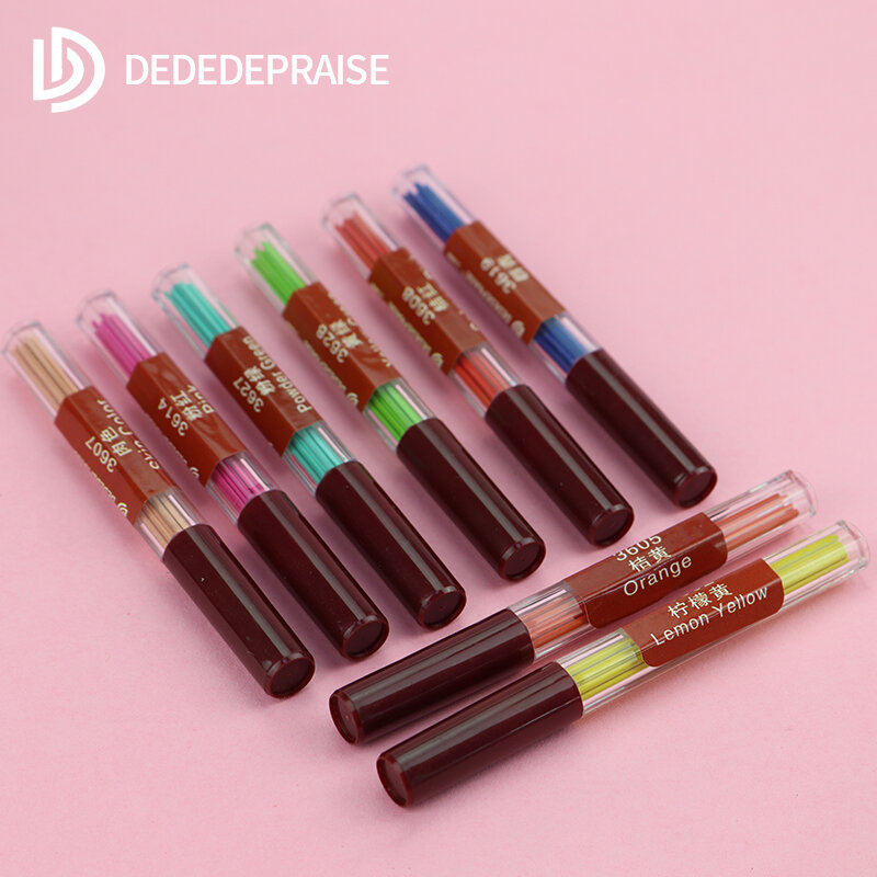 Dedecheer-قلم رصاص ملون ، ضغط ، آلي/ميكانيكي ، إعادة تعبئة ، 36 لونًا ، رصاص سميك/قلب/عبوات ، استبدال ، 2.0 مللي متر