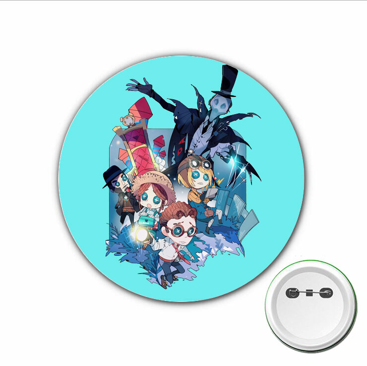 3pcs Jogo anime Identidade V Cosplay Emblema Bonito Broche Pins para Botão Roupas Acessórios Mochilas sacos Emblemas
