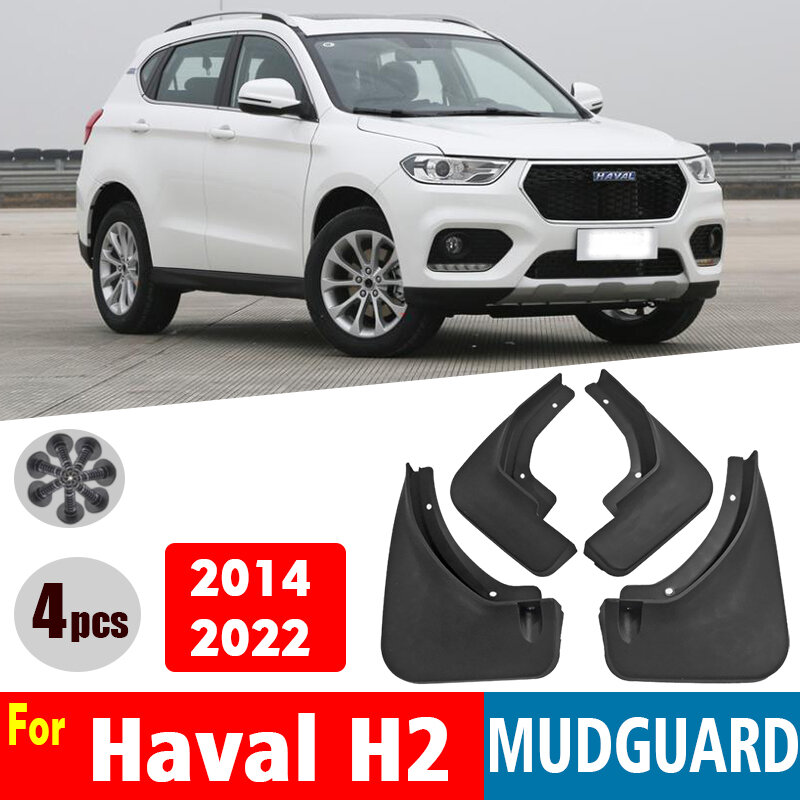 Para haval h2 2014-2022 mudflaps paralama fender mud flap guarda respingo mudguards acessórios do carro auto styline frente traseira 4 pçs