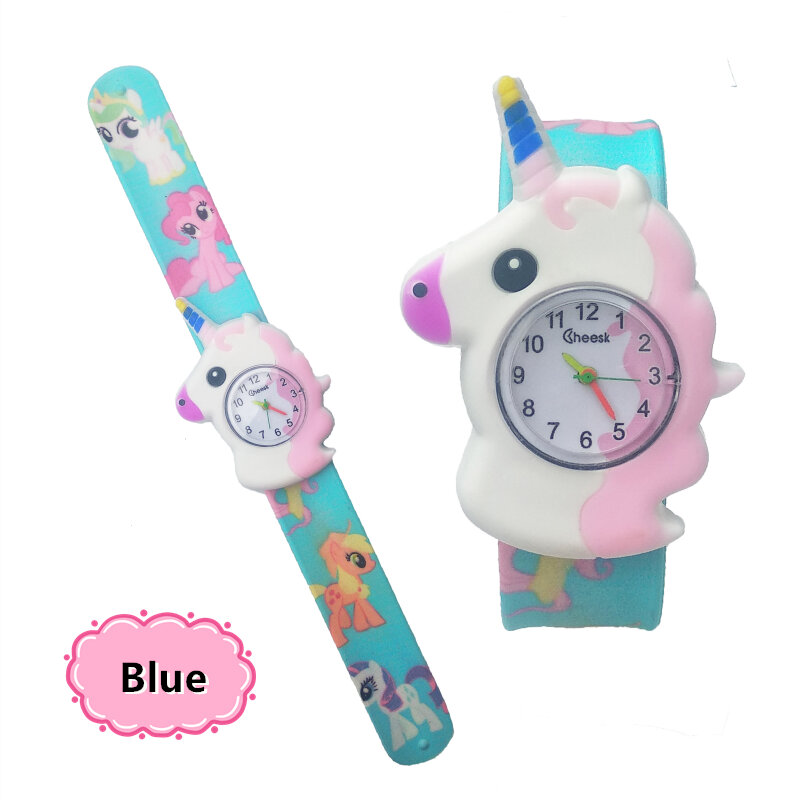 I bambini guardano all'ingrosso 3D Cartoon Pony Rabbit Duck orologi per bambini ragazzi cinturino in Silicone orologio da polso al quarzo per orologio da regalo per ragazze