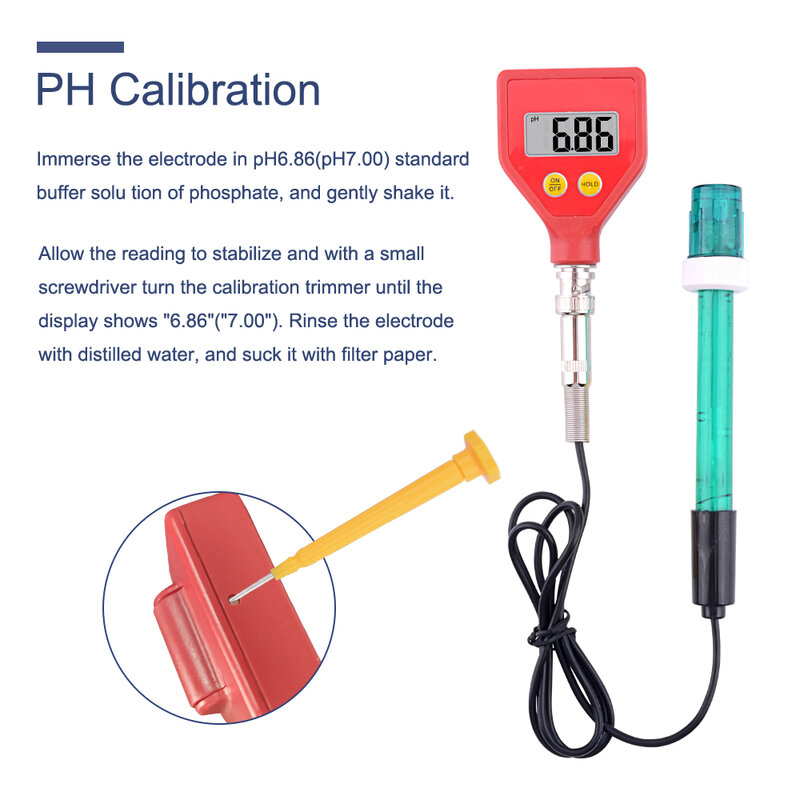 Yieryi pH Meter Digitale Acidità Metro pH Tester del Tester del Tester per le Piante Fiori Verdura Acidità Del Suolo Umidità di Misura del pH