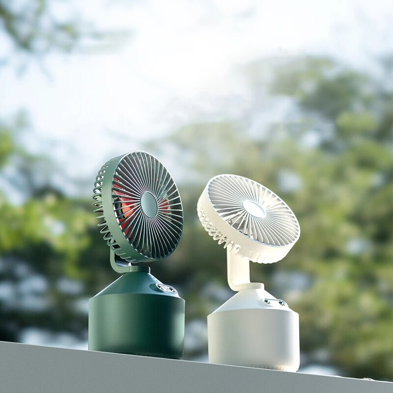 2020 new rechargeable fan cooling with 4000mAh battery mini fan air cooler USB personal water mist fan humidifier desk home