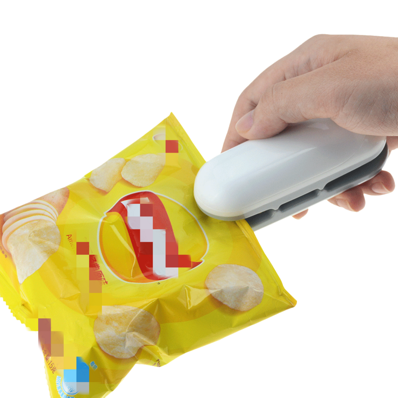 1 pçs mão-pressionado doméstico conveniente mini-lanche saco de plástico máquina de selagem a vácuo máquina de embalagem de alimentos