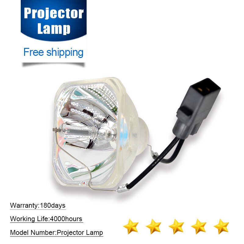 Bombilla/lámpara de proyector V13H010L41 / ELPLP41 para Epson PowerLite S5 / S6 / 77C / 78, EMP-S5, EMP-X5, H283A, HC700, alta calidad