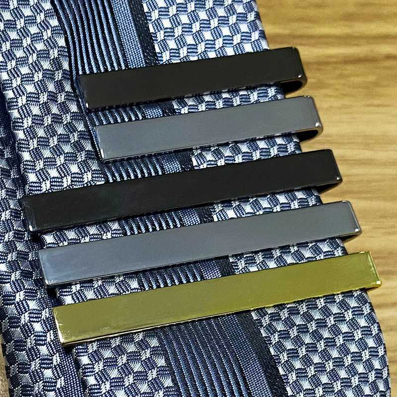 Clip de corbata de estilo de moda para hombres, broche de barra Simple de tono de Metal, accesorios de corbata prácticos, Pin de corbata
