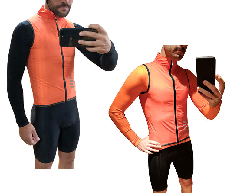 WOSAWE-chaleco reflectante para Ciclismo, camiseta transpirable de malla trasera para bicicleta de montaña, ligera, a prueba de viento, para correr y hacer senderismo