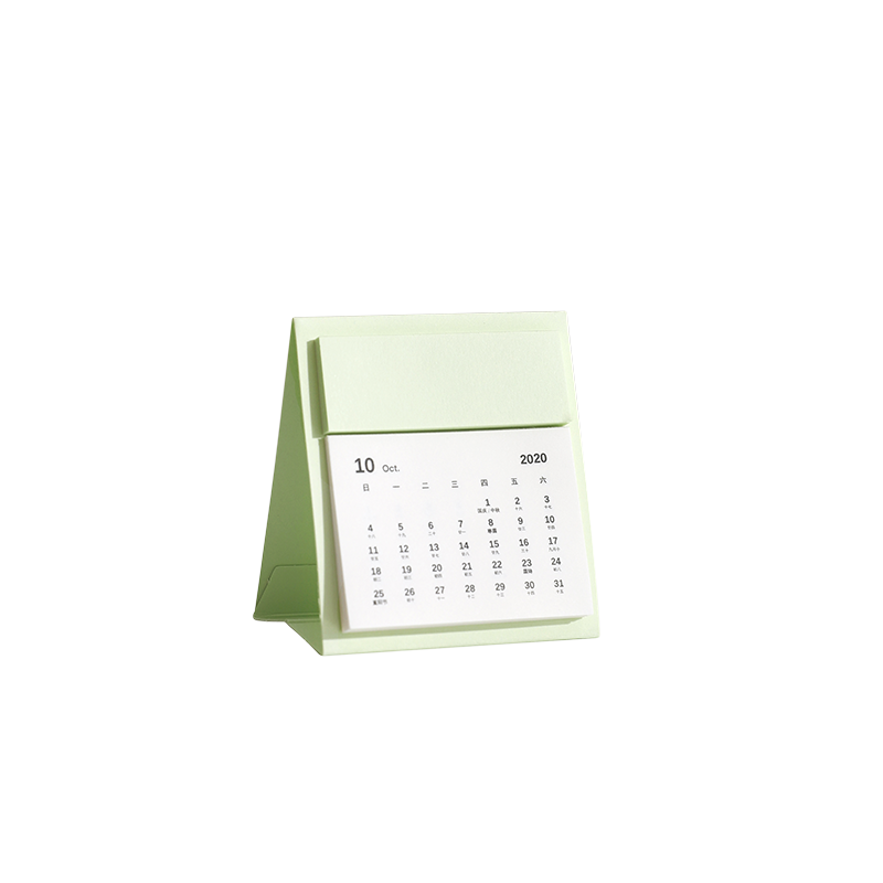 2021 Desktop di Carta di Colore Solido Mini Calendario Doppio Quotidiano Da Tavolo Scheduler Planner Portatile Scrivania Calendari Annuale Agenda Organizer