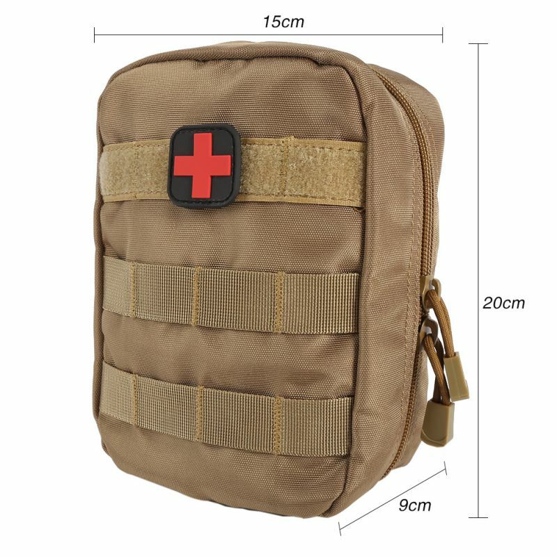 Kit de primeros auxilios médico militar, bolsa Molle, cubierta EMT médica, paquete táctico de emergencia para viajes al aire libre, Utilidad de caza