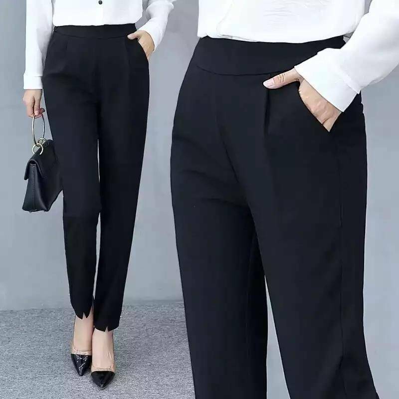 Новинка весна-осень 2021 тонкие модные облегающие повседневные женские брюки с высокой талией