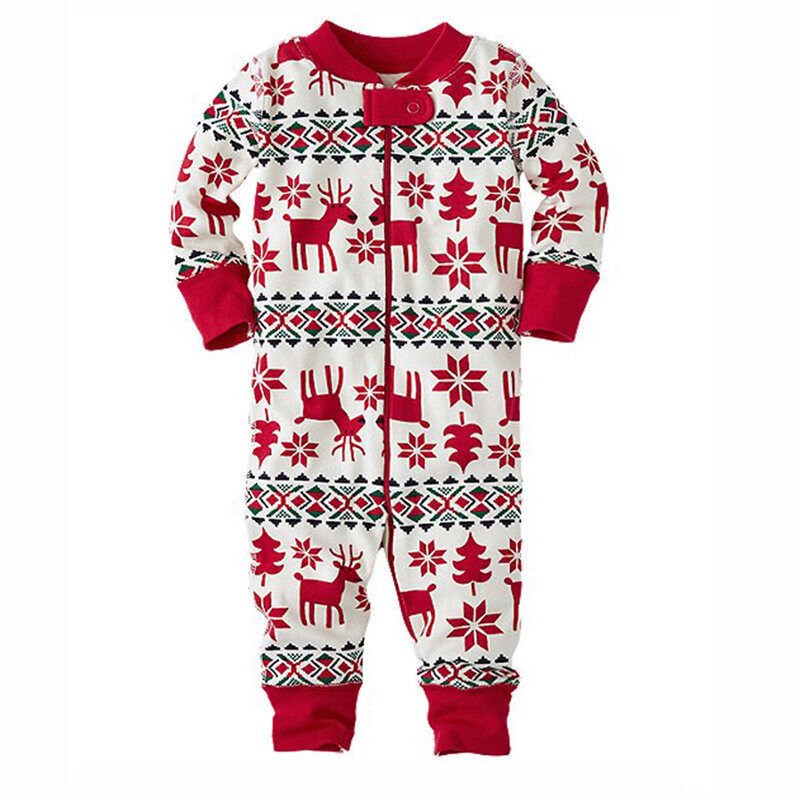 WENYUJH Familie Weihnachten Passende Pyjamas Set 2020 Weihnachten Drucken Erwachsene Kinder Pyjamas Nachtwäsche Baby Strampler Frohe Weihnachten Outfits