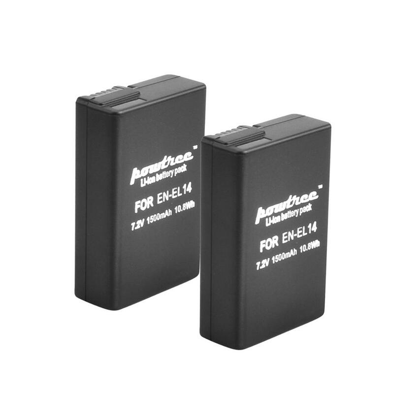 Batería recargable de iones de litio para EN-EL14 Nikon, 7,2 V, 1500mAh, P7200, P7700, P7100, D5500, D5300, D5200, D3200, D3300, D5100, D3100, L50