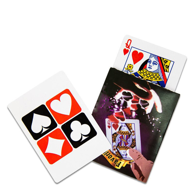 Set Kartu Favorit-Trik Kartu Trik Sulap Pilih Alat Peraga Sulap Jarak Dekat Trik Mainan Magia Lucu C2031
