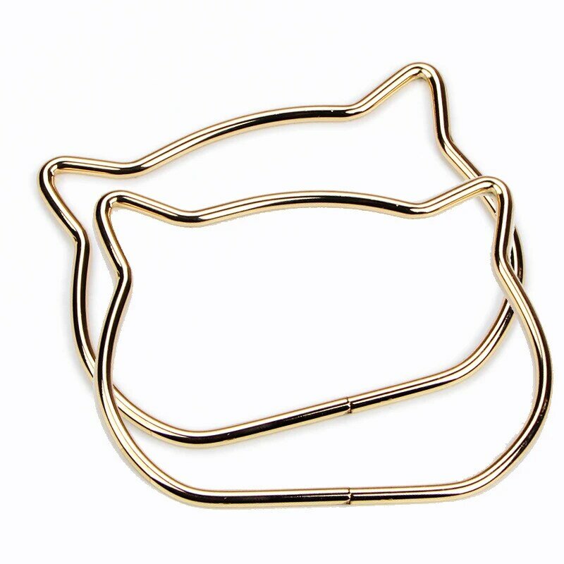 Remplacement de poignée de sac en métal d'oreille de chat mignon, sacs initiés par le bricolage, sac à main exécutif
