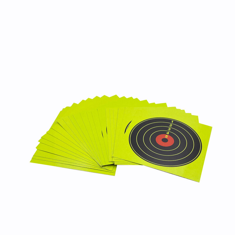 El blanco amarillo de salpicaduras de cartón y papel reactivo se puede combinar con la trampa de pellets, 20 piezas, 5,50 "x 5,50"(14cm x 14cm)