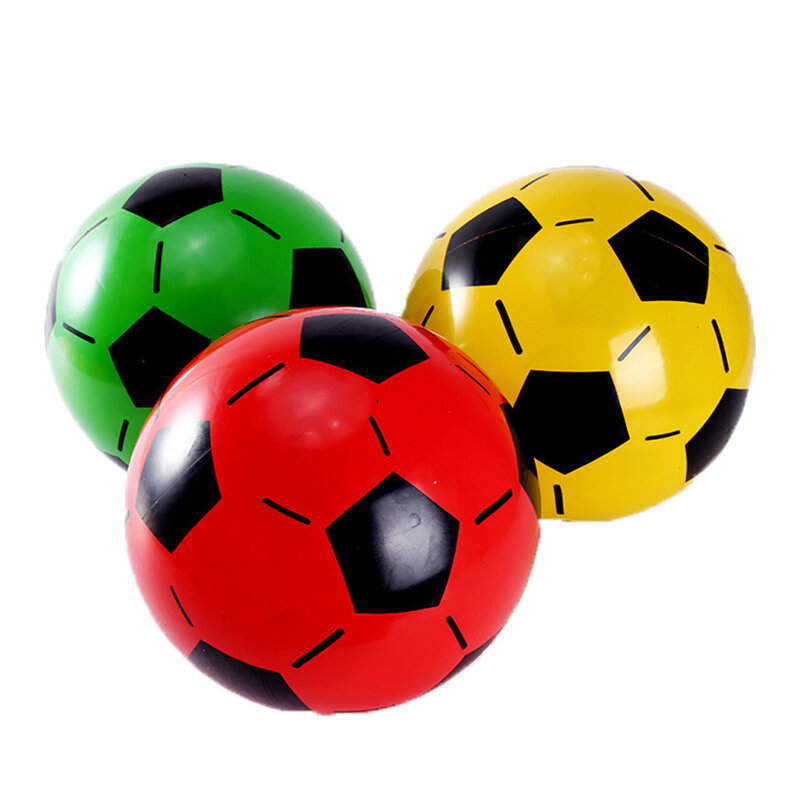 20Cm Bola Sepak Bola Anak-anak Multiwarna PVC Tiup Tangan Sepak Bola Olahraga Pertandingan Pelatihan Luar Ruangan Permainan Bola Pantai Elastis