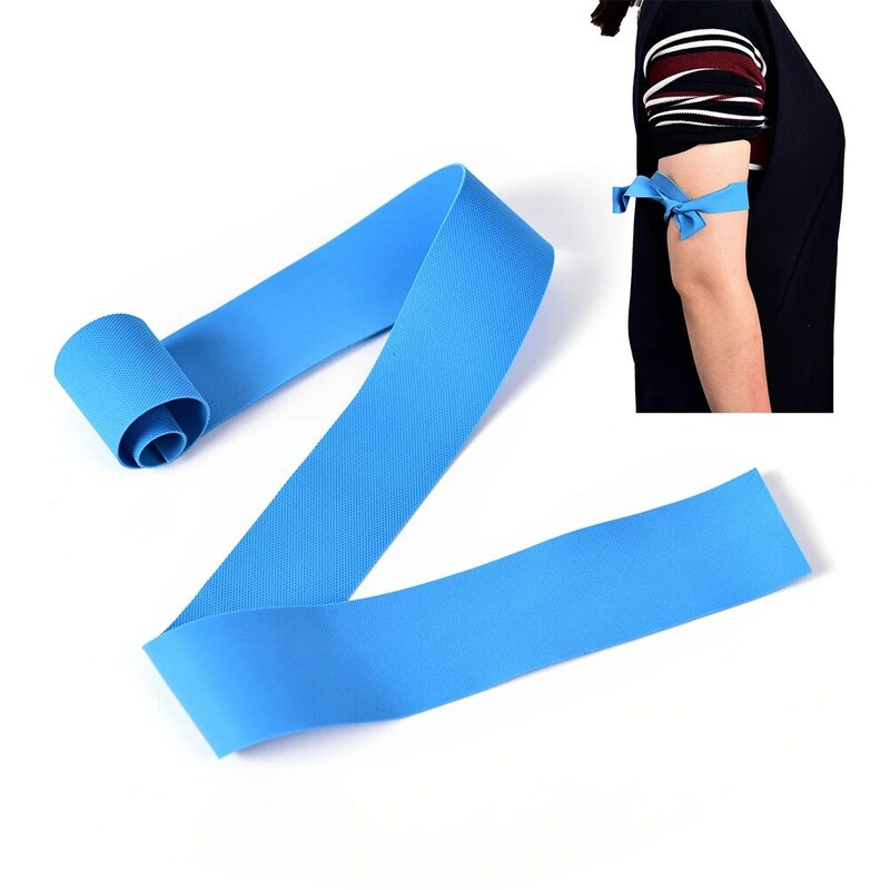1 rolo 2.5m * 48cm látex torniquete primeiros socorros suprimentos torniquete médico necessidades parar cinta sangramento