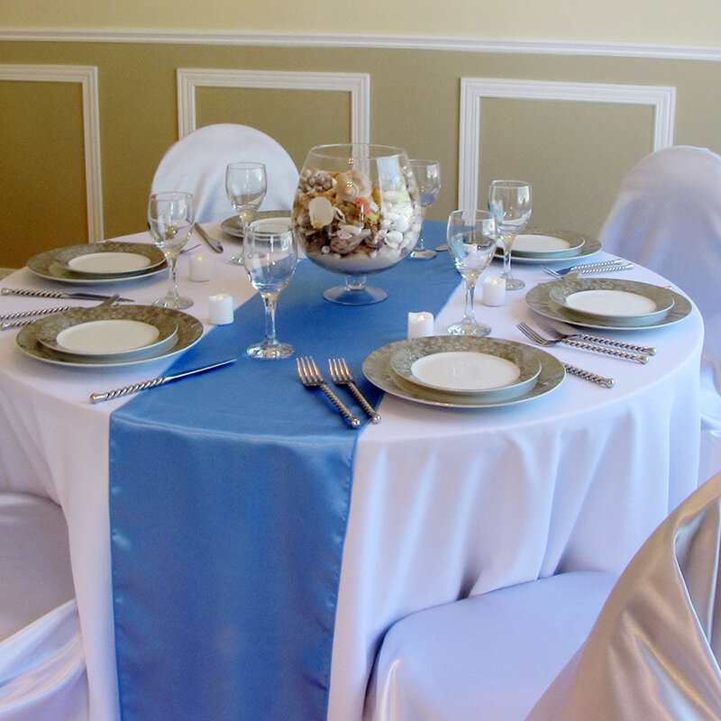 Camino de mesa de satén de Color sólido, cubierta de mesa de calidad para el hogar, boda, banquete, Festival, fiesta, Catering, Hotel, decoración de mesa, 1 ud.