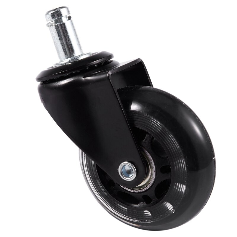 Office Chair Caster Wheels Roller Rollerblade Style Castor Wheel Replacement (2.5inches)