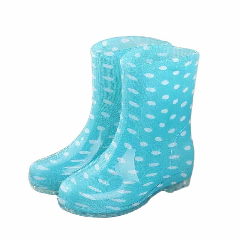 2021 neue Mode frauen Flache Transparent Regen Stiefel PVC Wasserdichte Schuhe Studenten Mujer Günstige