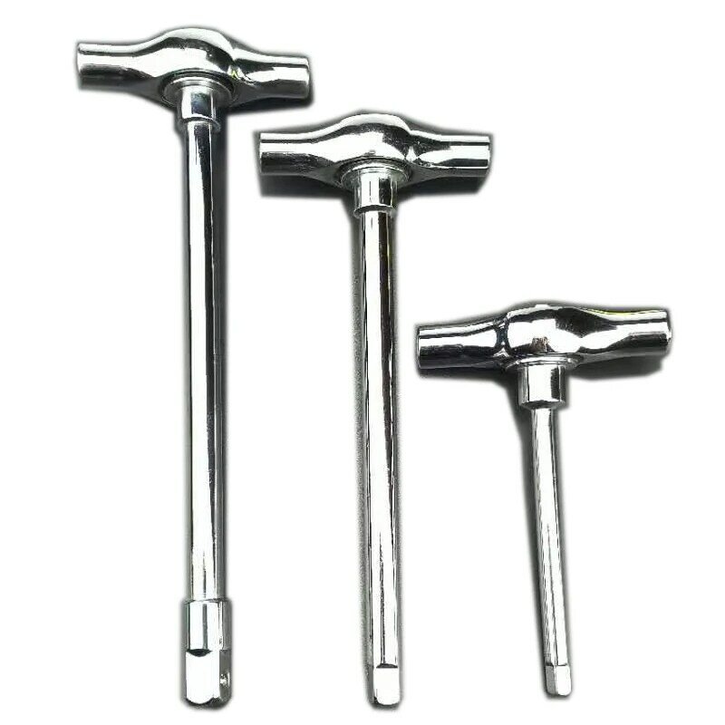 1/4 3/8 1/2 Ratchet Wrench Hexagon Socket Wrench T Type Torque Wrench Bike Tools Detachable Handle Spanner Hand Tool
