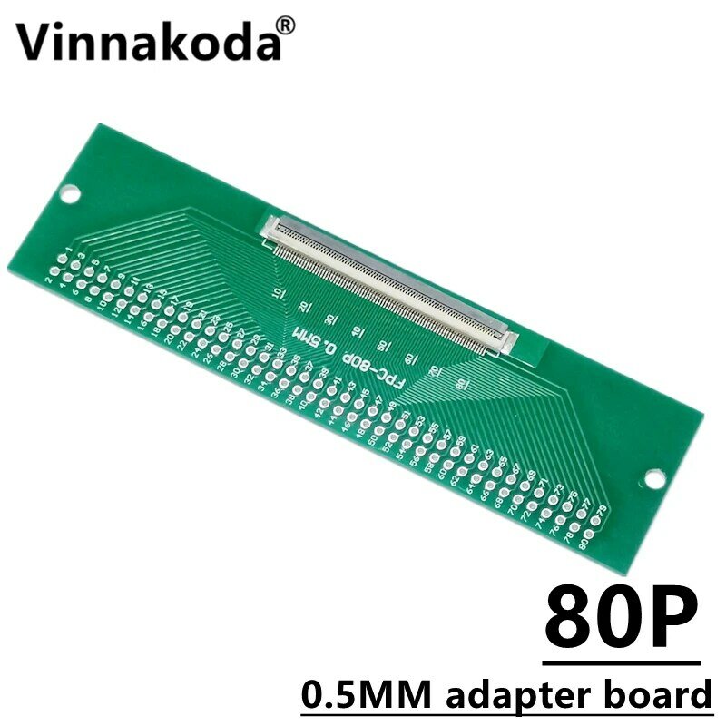 1PCS FFC/FPC adapter board 0,5 MM-80P zu 2,54 MM geschweißte 0,5 MM-80P flip-top stecker