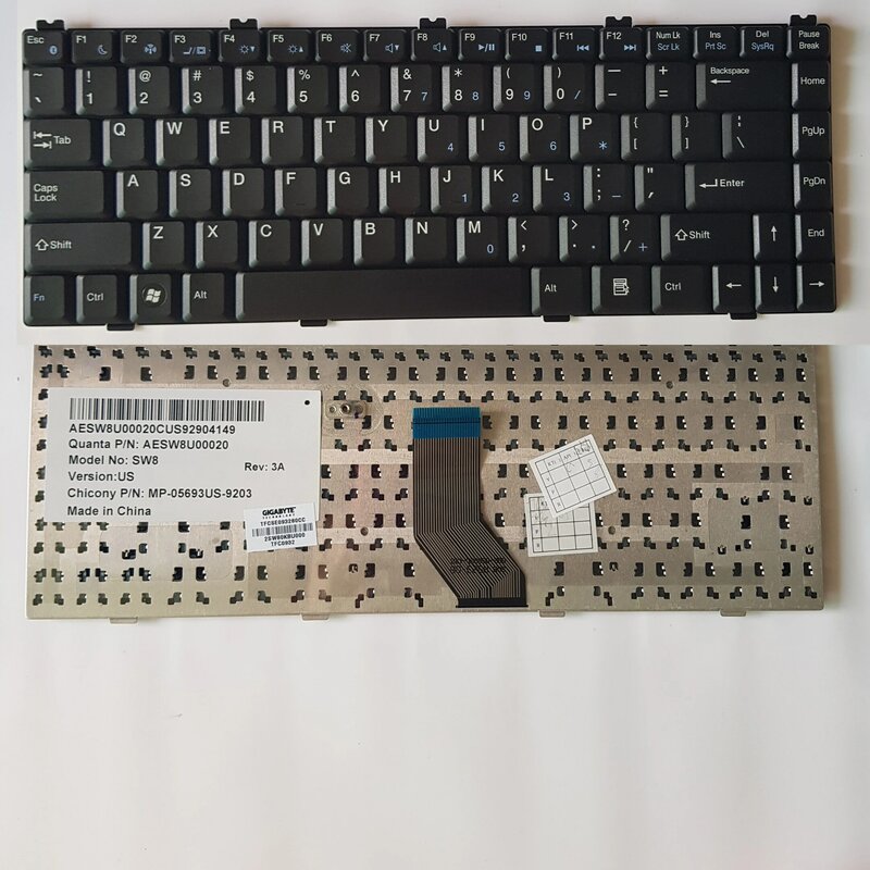 Stok Keyboard Laptop US KR JP Inggris untuk Hasee L580T D1 E800 L840T F5800 D2 D3 HP840 D2