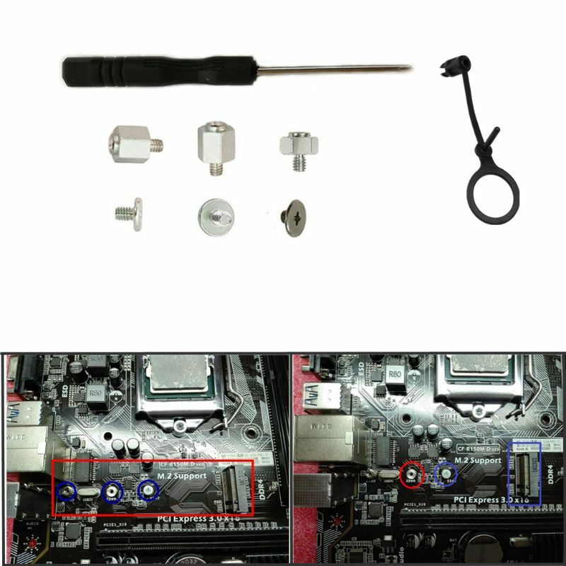 Tangan Alat Obeng Berdiri Off Obeng Screw Hex Nut Pemasangan Michaelia M.2 SSD Pemasangan Sekrup Kit untuk-Motherboards ASUS