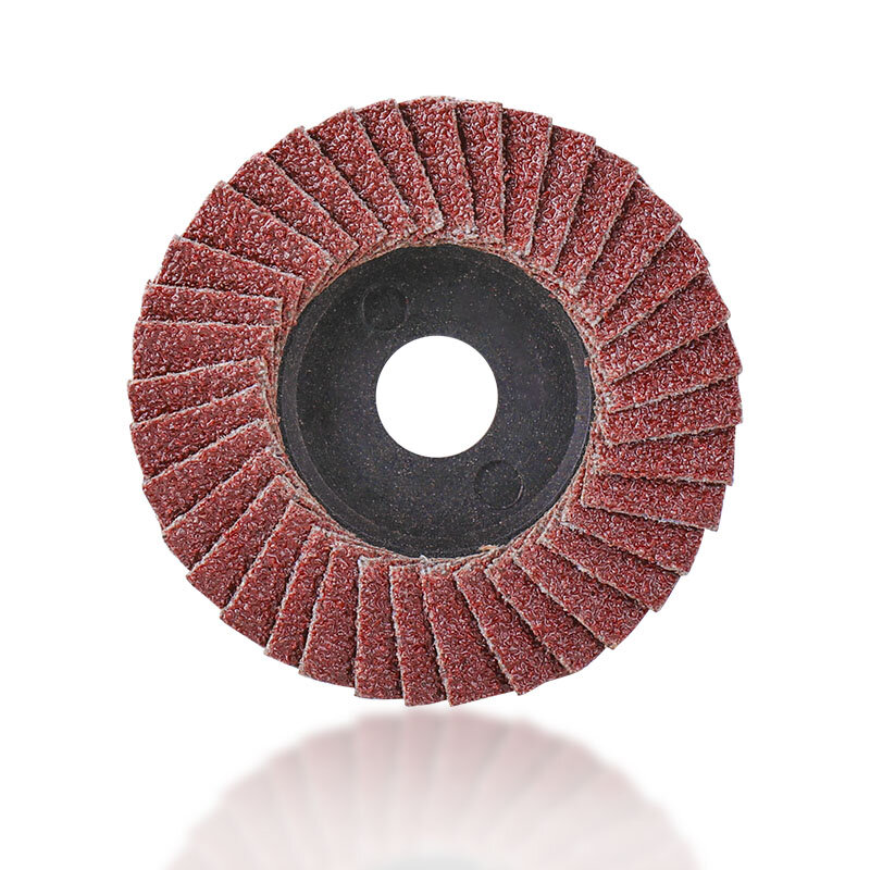XCAN rueda de lijado, disco de pulido con solapa de 2 pulgadas y 50mm, Hoja para amoladora angular, herramienta abrasiva de grano 80, 5 unidades