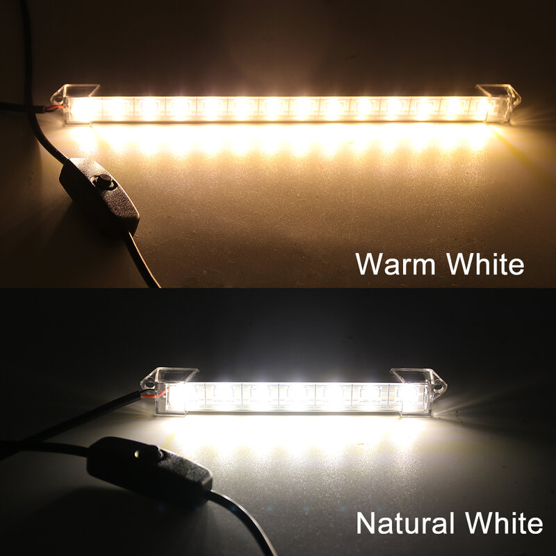 Barra de luz LED de 5V CC, alimentada por USB, tira rígida, cubierta blanca lechosa, lámpara de tubo de recarga, 10cm, 20cm, 50cm, 5630 LED