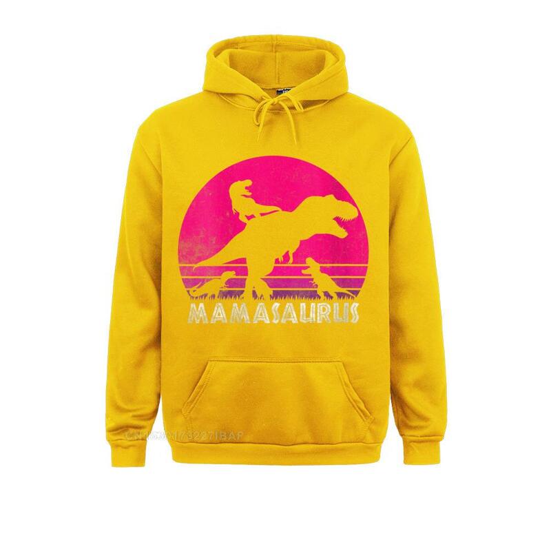 Frauen Vintage Retro 3 Mamasaurus Sunset Lustige Für Mutter Oansatz Hoodie Hoodies Für Männer Sweatshirts Modische Kleidung Rabatt