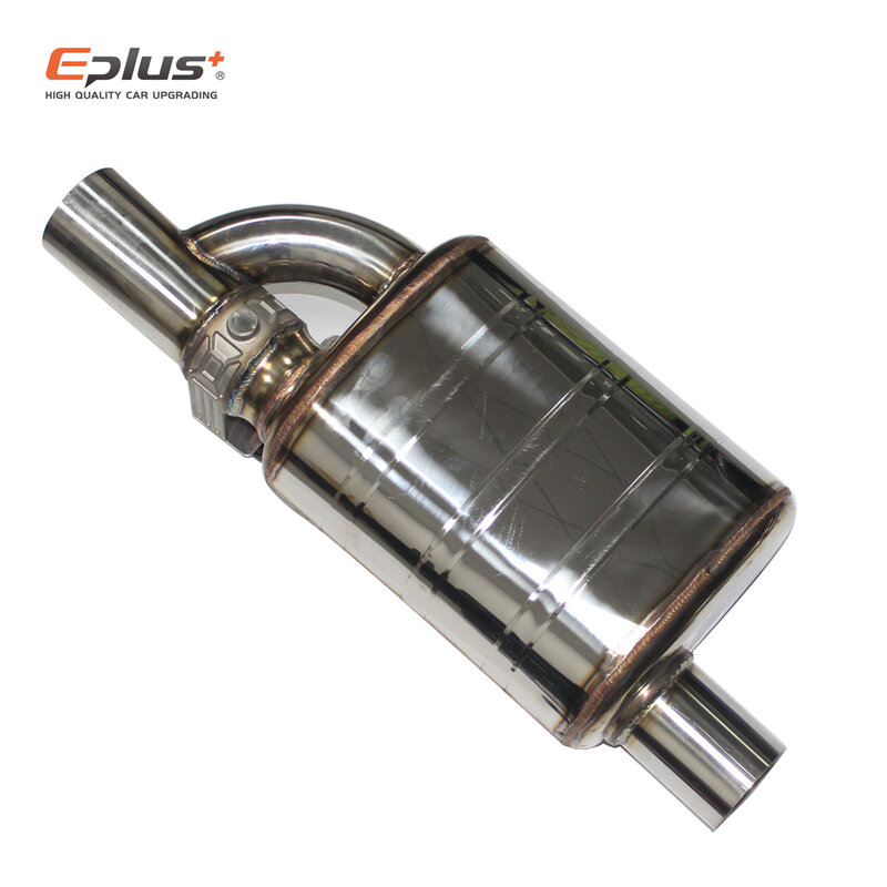 EPLUS-sistema de escape para coche, Kit de tubo de escape con Control de válvula eléctrica, silenciador de ángulo de válvula ajustable, inoxidable, Universal, 51, 63, 70, 76