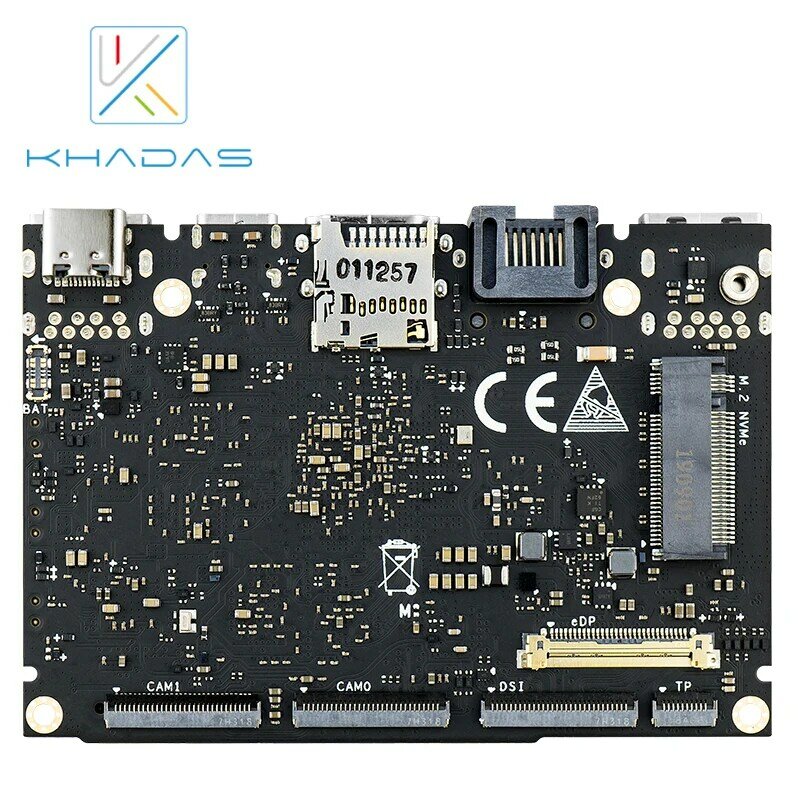 Neue Khadas SBC Rand-V Grundlegende RK3399 Mit 2G DDR4 + 16GB EMMC5.1 Streichblech-pflüge