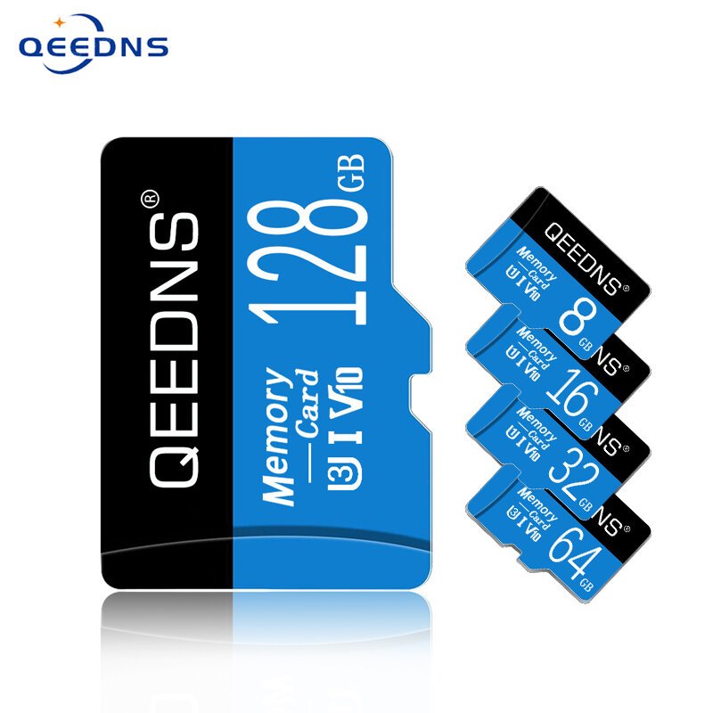 Mini SD Flash Card para Câmera do Telefone, Cartão de Memória de Alta Qualidade, V10 Micro TF/SD Card, Classe 10, 8GB, 16GB, 32GB, 64GB, 128GB, 256GB, 512GB