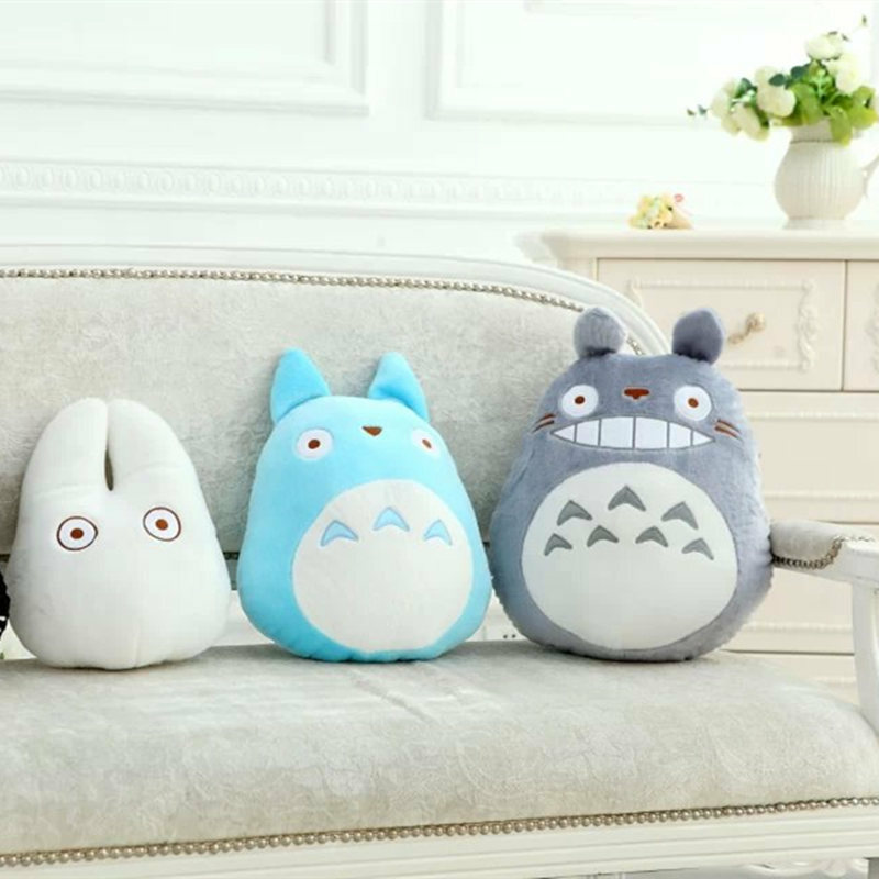 Studio Cute Totoro Plush Pillow Stuffed Kiki Totoro Toy Japanese Anime Figure Soft Doll Home Decor Throw Pillow Cushion