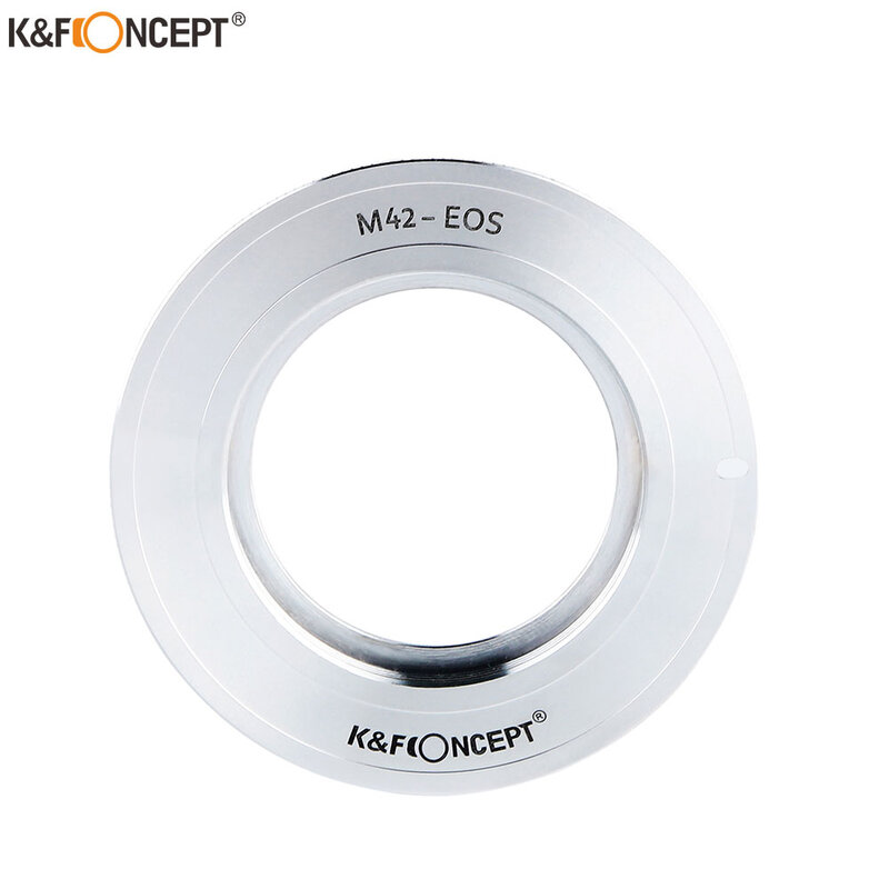 K & f concept adaptador de montagem de lente, para m42 mm, montagem de lente com parafuso para canon eos, adaptador de montagem de câmera, frete grátis