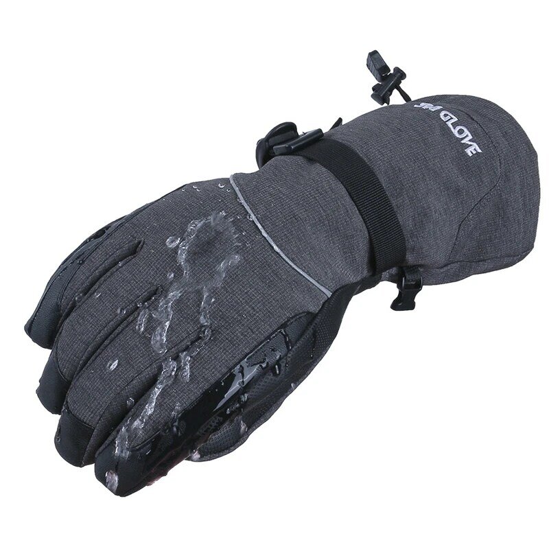 Touch Screen Snow Ski Gloves DuPont Sorona Insulation PP Cotoon Men Women Winter Warm Snowboard Gloves Cycling Riding Daily use