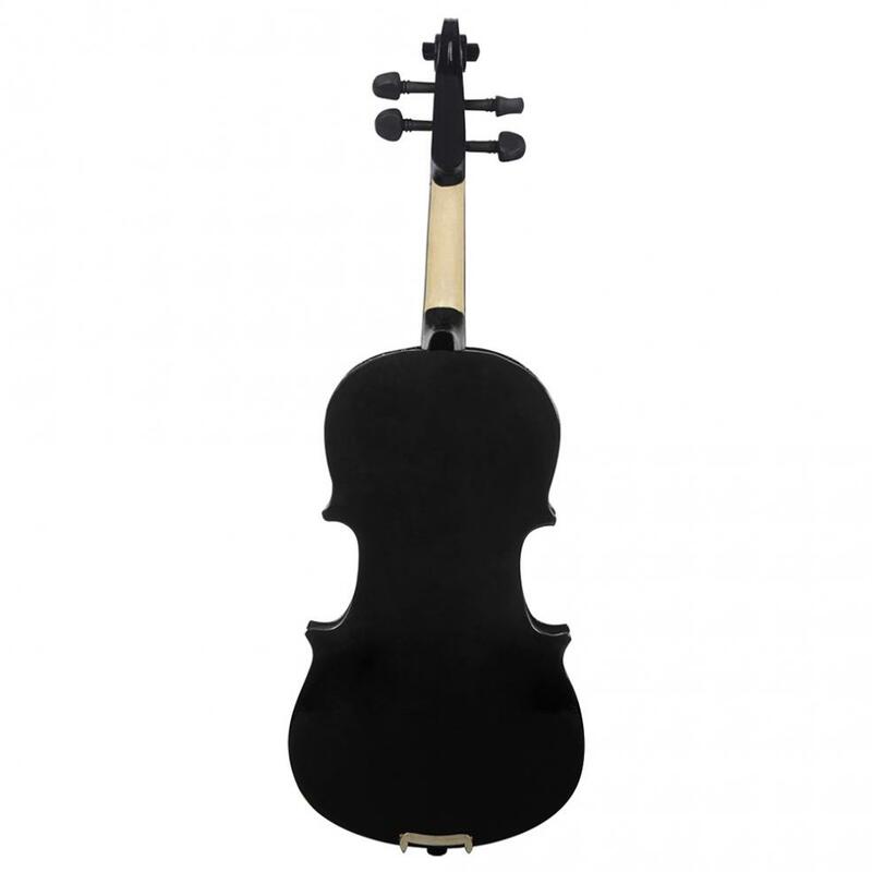 4/4 Full Size Black Lightweight Acoustic Violin Fiddle with Case & Bow & Rosin for Violin Beginners
