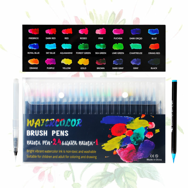 72 kolory pędzle do akwareli długopisy Marker do malowania do rysowania kolorowanki Manga kaligrafia szkolne materiały malarskie artykuły papiernicze