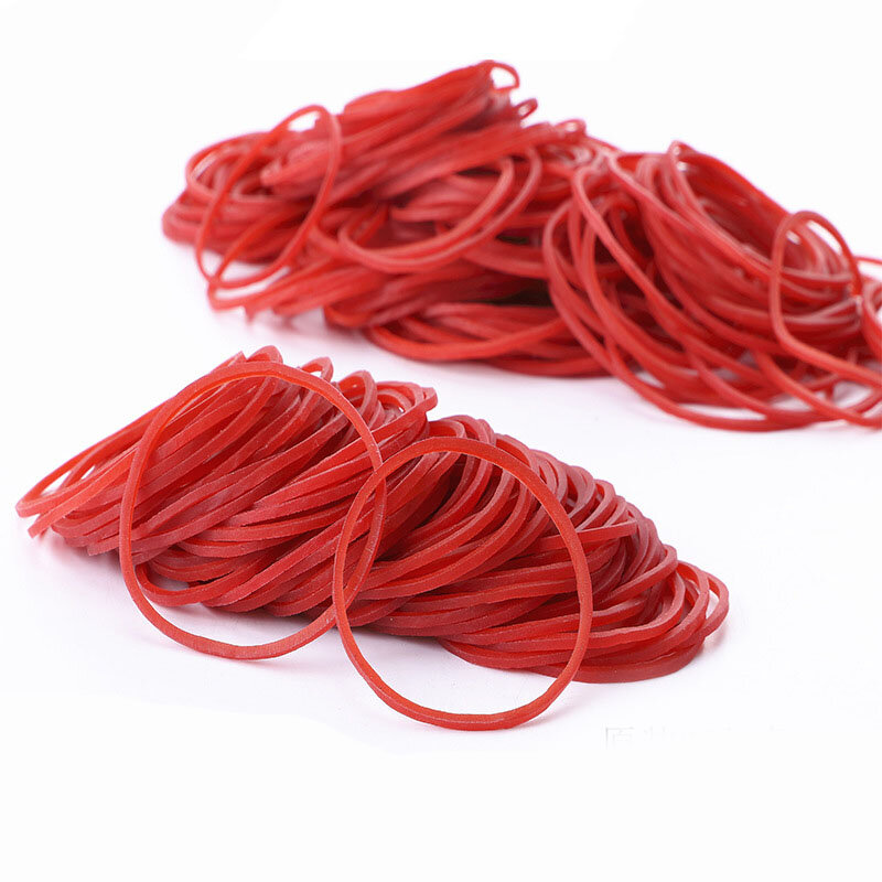 100 Pieces/Pack red Round Rubber Bands 38 mm School Office accessories Home Rubber Band Stationery strapping Supplies