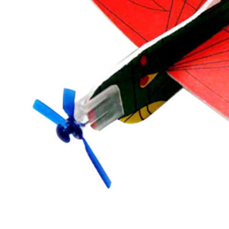 DIY Mainan Glider Kecil Pelontar Tangan untuk Anak-anak Model Perakitan Pesawat Busa Mainan Anak-anak Olahraga Luar Ruangan Hadiah Ulang Tahun Permainan