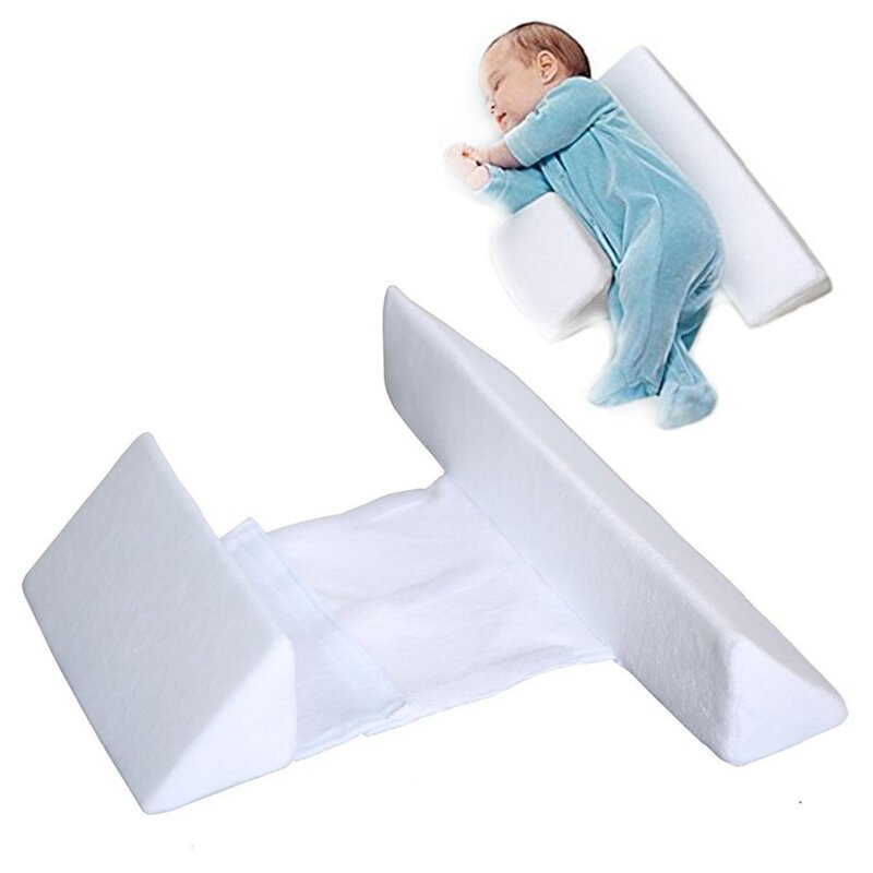 Позиционер для сна для новорожденных, противоскользящая Подушка с плоской головкой в рулоне, подушка для подголовника в форме d, подушка для...