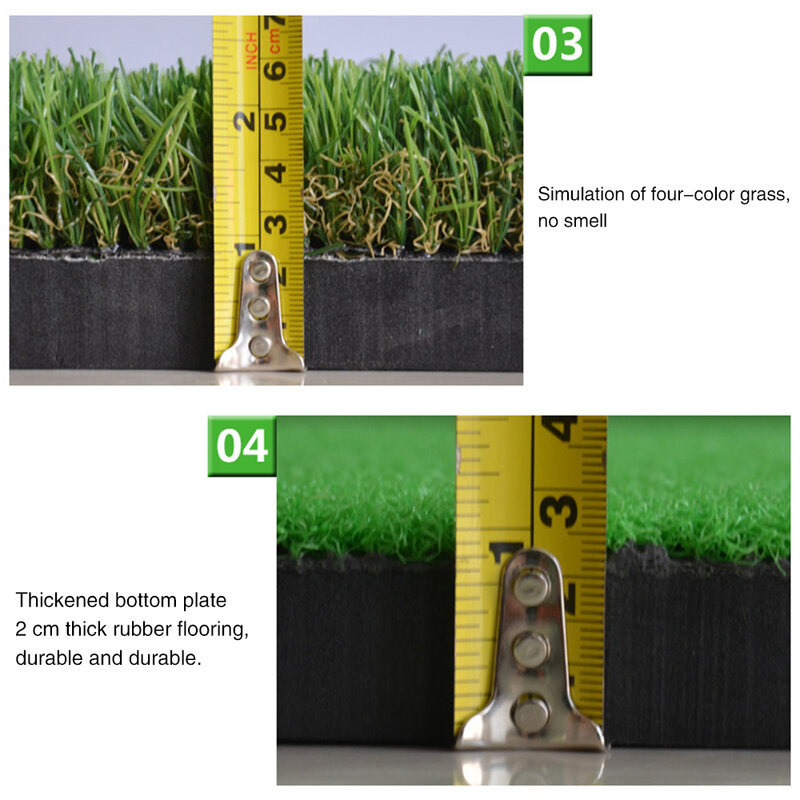 40X70cm Golf Practice Mat Artificial Lawn Nylon Grass Rubber Tee Backyard Outdoor Golf Hitting Mat Durable Training Pad