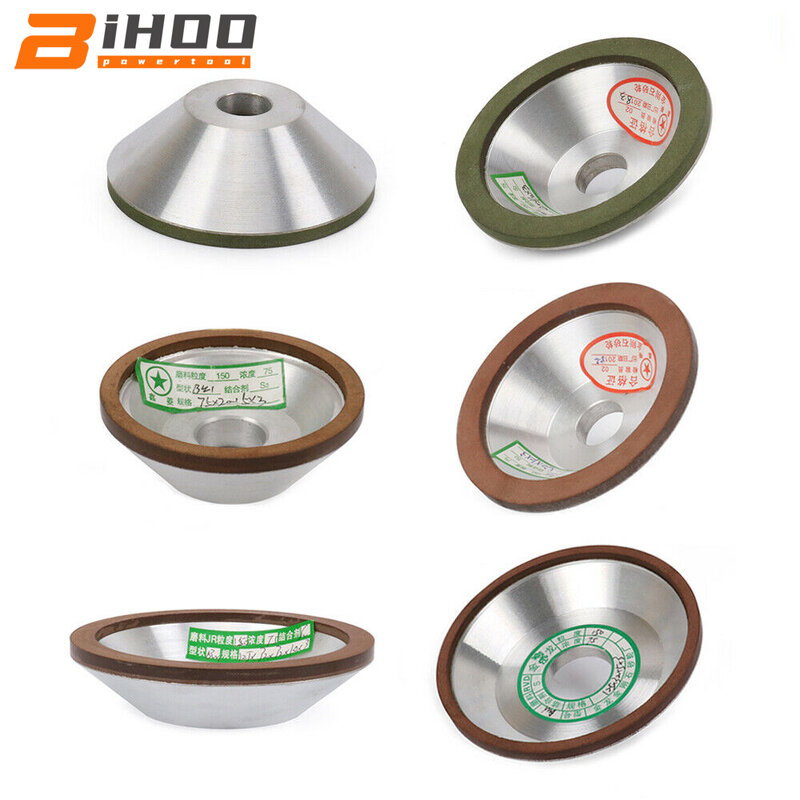 Алмазный шлифовальный круг кружка шлифовальный диск 75/100/125/150/200 мм для карбидного резака точилка 1 шт. 120/150/180/240/320/400 #