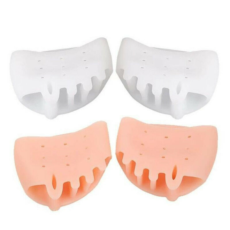 Silicone Forefoot Pads Toe Separator Cushion Pad Pain Relief Shoes Insoles Finger Toe Hallux Valgus Corrector Gel Pads Foot Care