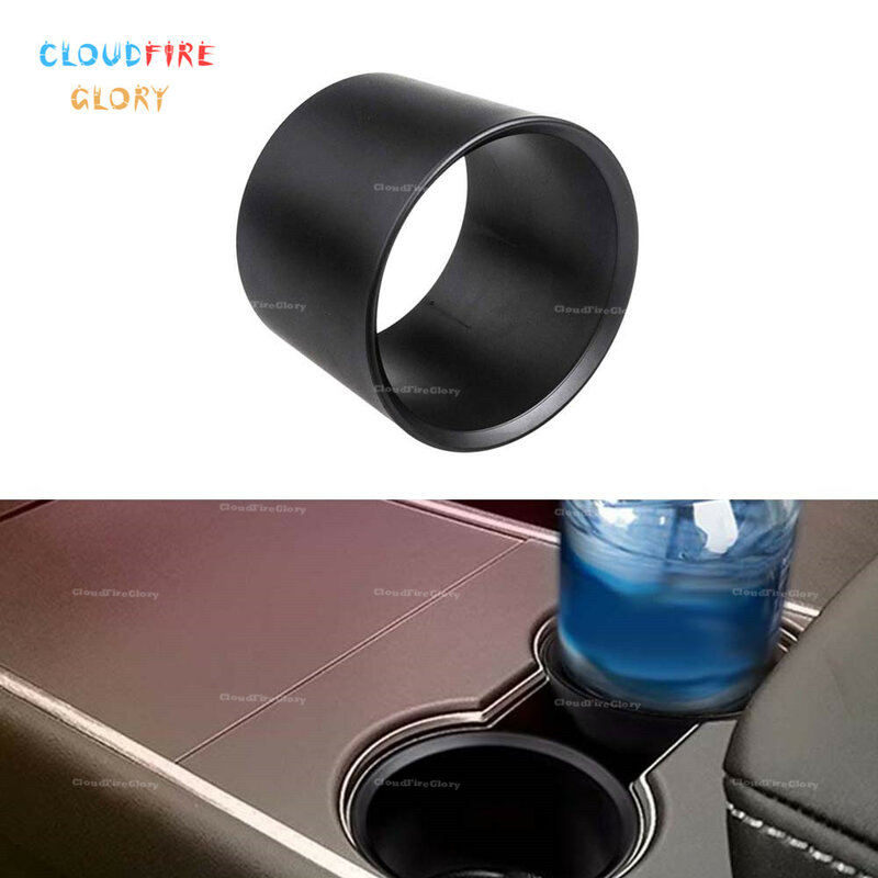 Cloudplataforma-suporte de copo eletrônico, abdômen preto para tesla, capa de expansor para carro, modelo 3