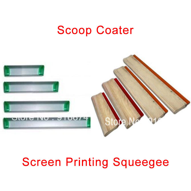 1pc Silk Screen Printing Squeegee Ink Scraper Screen Printing Aluminum Emulsion Scoop Coater Tools
