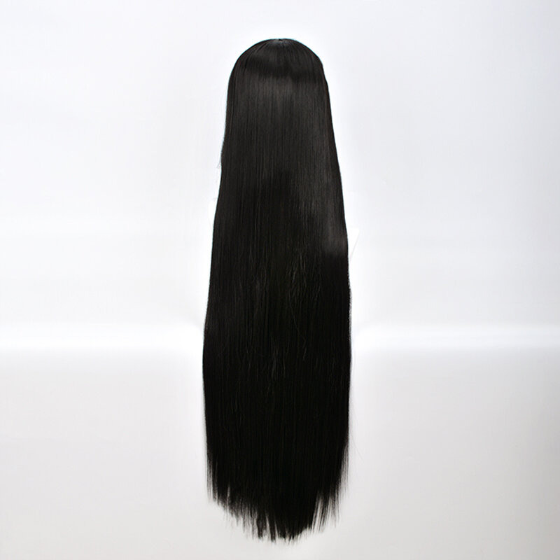 Pelucas de Cosplay Kakegurui Yumeko Jabami, pelo sintético liso negro resistente al calor, 100cm