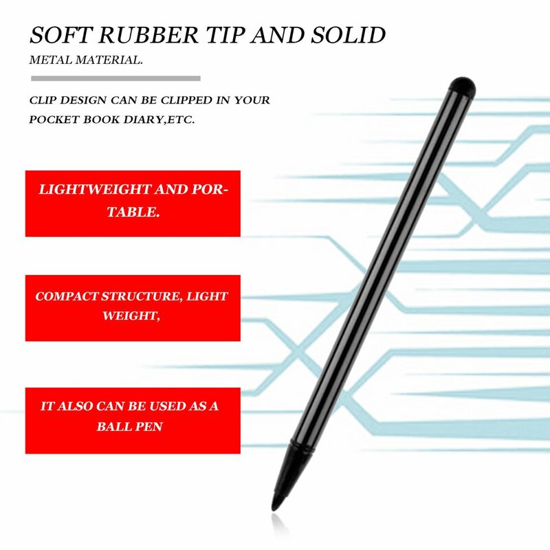 Мобильный телефон с сильной совместимостью стилус для сенсорного экрана шариковая металлическая ручка для рукописного ввода ручка для сен...