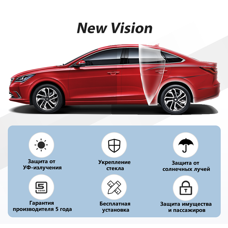 Tonificação/colando filme atermal (vidro lateral traseiro) nova visão autopro serviço de carro cuidados com o carro