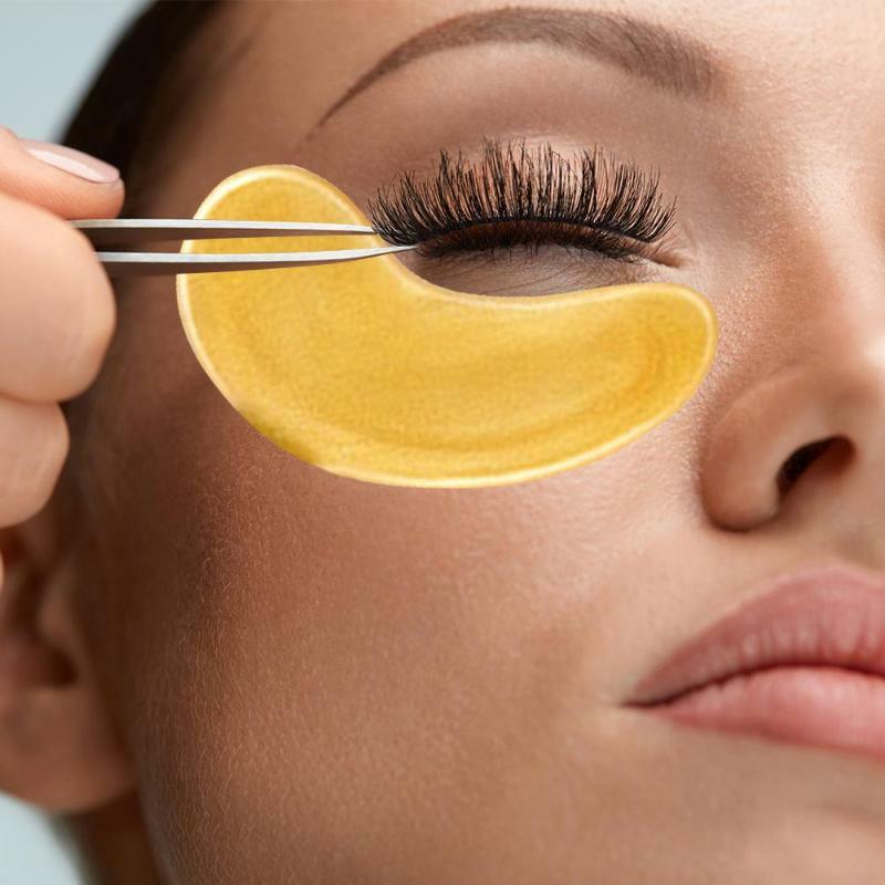 10pcs cristallo collagene oro polvere maschera per gli occhi anti-invecchiamento occhiaie Acne patch di bellezza per la cura della pelle degli occhi cosmetici coreani